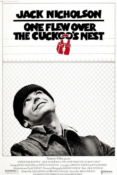 電影【飛越杜鵑窩/飛越瘋人院/飛越喜鵲巢】1975年